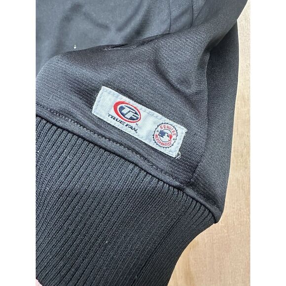 True Fan MLB Genuine Merchandise Yankees Track Jacket XL Black Vintage - Picture 4 of 7